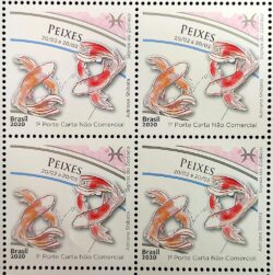 C 3882 Signos do Zodiaco Peixes Astrologia 2020 Quadra