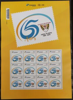 PB 117 Selo Personalizado Básico Jubileu de Safira do Colégio Olivetano 2019 Folha G