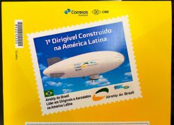 PB 70 Vinheta G Selo Personalizado Airship Aviação 2017