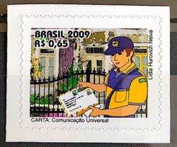 Selo Regular RHM 846 Servico Postal Carta Carteiro 2009