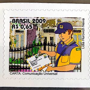 Selo Regular RHM 846 Servico Postal Carta Carteiro 2009
