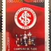 C 2910 Selo 100 Anos Internacional Campeão de Tudo 2009 Futebol