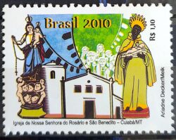 C 2979 Selo Igreja Nossa Senhora do Rosario e Sao Benedito Religiao 2010