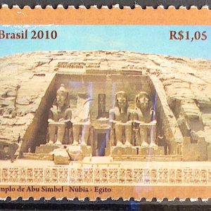 C 3001 Selo Relacoes Diplomaticas Egito Templo Abu Simbel Nubia 2010