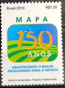 C 3002 Selo MAPA 150 Anos Agricultura 2010