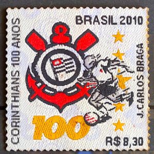 C 3028 Selo Corinthians Tecido Futebol 2010