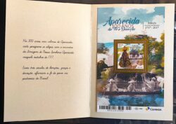 Folder G Com Bloco Aparecida 300 Anos de Fe e Devocao Religiao Santa 2017