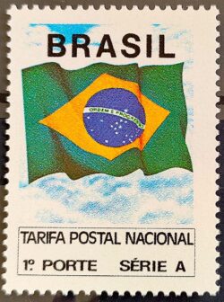 Selo Regular RHM 689 Comprovante de Franqueamento 1 Porte 1991