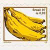 750 B3 Selo Regular Fruta Banana Percê em Onda 1998