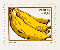 Selo Regular RHM 750 B3 Fruta Banana Perce em Onda 1998