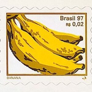 Selo Regular RHM 750 B3 Fruta Banana Perce em Onda 1998