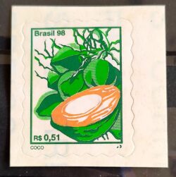 Selo Regular RHM 784 Fruta Coco Perce em Onda 1999