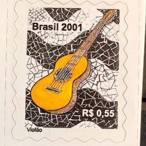 Cód RHM 809 – Selo Regular Instrumento Musical Percê em Onda Violão 2001