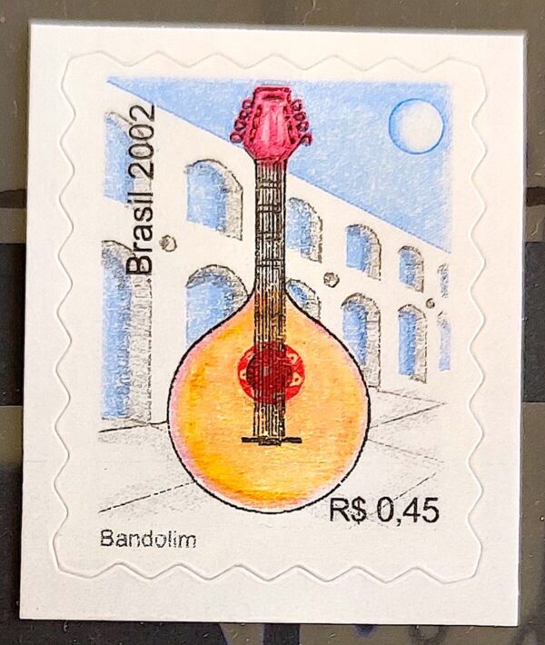 817 Selo Regular Instrumento Musical Percê em Onda Bandolim 2002