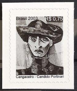 Selo Regular RHM 828 Obra Desaparecida Portinari Cangaceiro Arte 2003