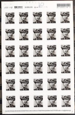 Selo Regular RHM 828 Obra Desaparecida Portinari Cangaceiro Arte 2003 Folha