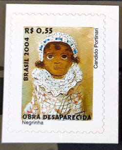 Selo Regular RHM 829 Obra Desaparecida Portinari Negrinha Arte 2004
