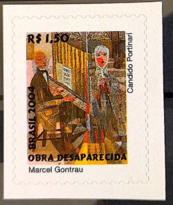 Selo Regular RHM 833 Obra Desaparecida Portinari Marcel Gontrau Arte 2004 Picote Sem BR