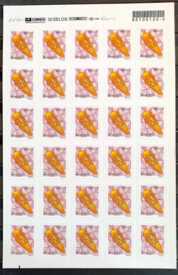 Selo Regular RHM 834 Instrumento Musical Denteacao Fina Atabaque 2005 Folha