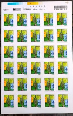 Selo Regular RHM 836 Instrumento Musical Trompete 2005 Follha