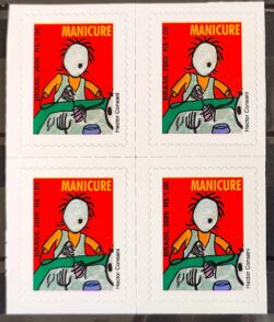 Selo Regular RHM 843 Profissao Manicure Trabalho Economia 2006 Sem Picote BR Quadra