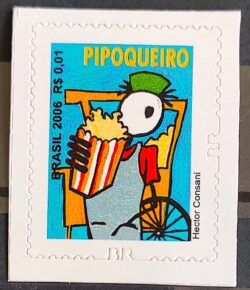 Selo Regular RHM 851 Profissao Pipoqueiro Trabalho Economia Picote Com BR 2011