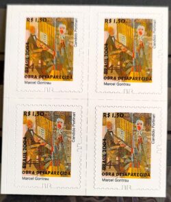 Selo Regular RHM 855 Obra Desaparecida Portinari Marcel Gontrau Com Picote BR Arte 2011 Quadra