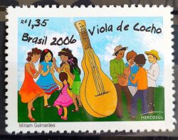 C 2652 Selo Mercosul Viola de Cocho Musica Mato Grosso 2006 MH