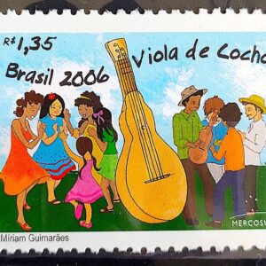 C 2652 Selo Mercosul Viola de Cocho Musica Mato Grosso 2006