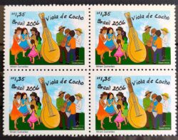 C 2652 Selo Mercosul Viola de Cocho Música Mato Grosso 2006 Quadra