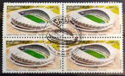 C 2684 Selo Estádio de Futebol Mangueirão Belém Pará 2007 Quadra CBC PA Belém