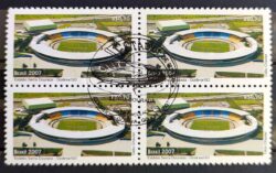 C 2685 Selo Estádio de Futebol Serra Dourada Goiânia Goiás 2007 Quadra CBC