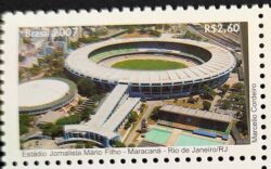 C 2686 Selo Estádio de Futebol Maracanã 2007