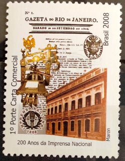 C 2748 200 Anos Imprensa Nacional Jornal 2008