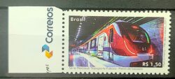 C 3700 Selo Serie Mercosul Transporte Publico Metro de Salvador 2017 Vinheta Correios