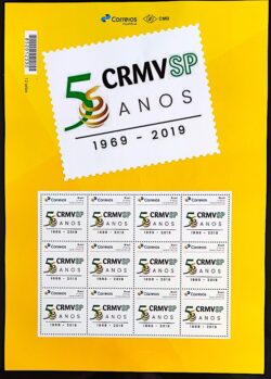 PB 156 Selo Personalizado Conselho Regional de Medicina Veterinária CRMVSP 2020 Folha G