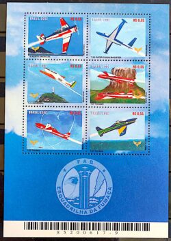 B 124 Bloco Esquadrilha da Fumaça Avião Aviação Militar 2002 Com Observação Verso