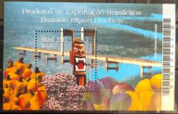 B 134 Bloco Produtos de Exportação Brasileiro Carranca Uva Fruta 2003