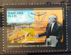 C 2445 Selo Lucio Costa Arquitetura Brasilia 2002