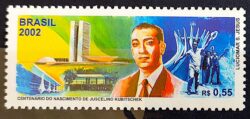 C 2448 Selo Presidente Juscelino Kubitschek Brasilia Igreja 2002