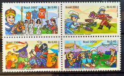 C 2460 Selo Cavalhadinha de Pirinopolis Goias Religiao Bandeira Cavalo 2002