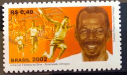 C 2481 Selo Adhemar Ferreira da Silva Bicampeao Olimpico Salto Triplo Atletismo 2002