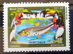 C 2490 Selo Turismo Bonito Peixe Tucano Pantanal Mercosul Cachoeira Ave 2002