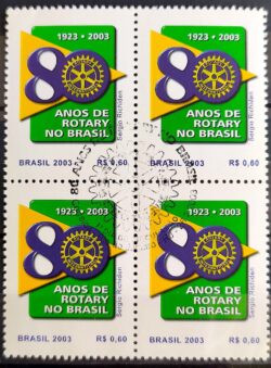 C 2507 Selo Rotary Internacional 2003 Quadra CBC RJ