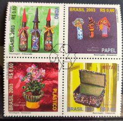 C 2519 Selo Reciclagem Artesanato 2003