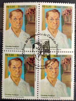 C 2531 Selo Candido Portinari Pintor Arte 2003 Quadra CBC SP