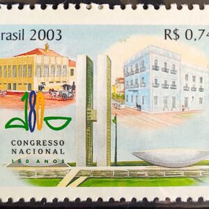 C 2547 Selo Congresso Nacional Brasília Legislativo 2003