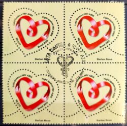 C 2549 Selo Luta Contra o HIV AIDS Saude 2003 Quadra CBC Brasília