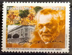 C 2551 Selo Capistrano de Abreu Escritor Literatura 2003