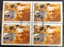 C 2551 Selo Capistrano de Abreu Escritor Literatura 2003 Quadra CBC Brasília